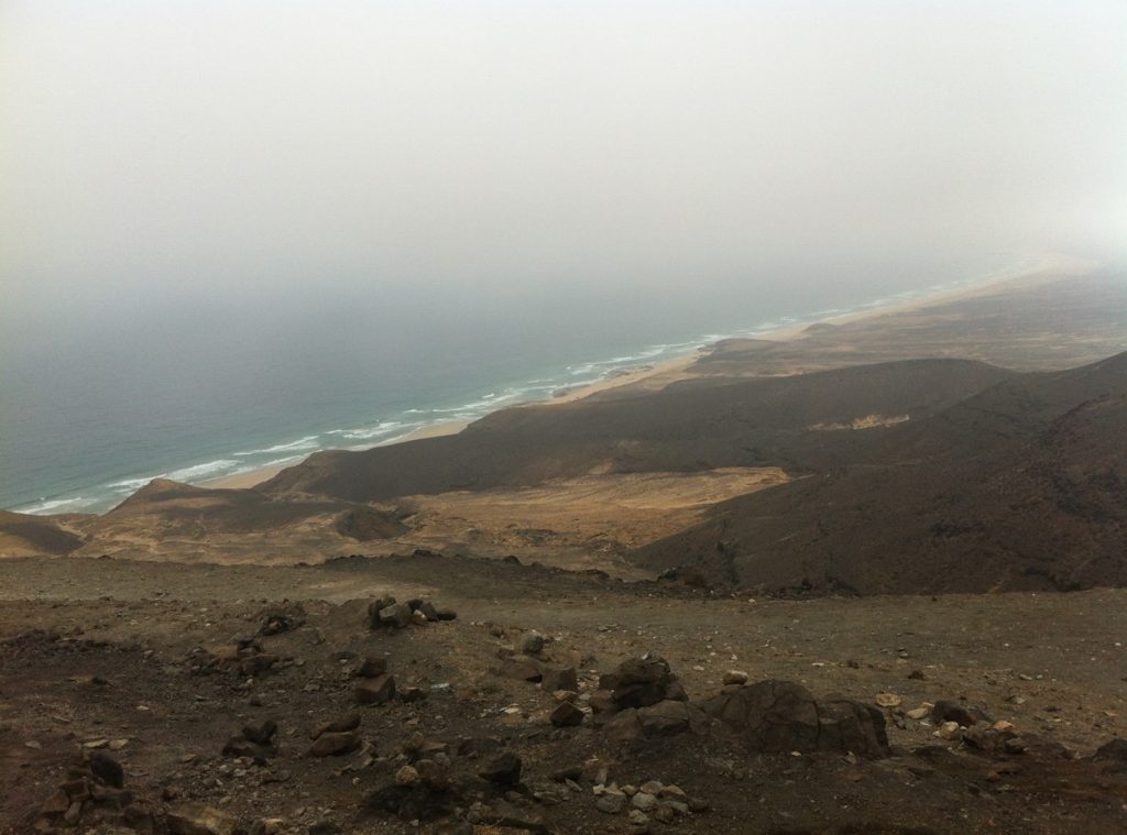 Vista panorámica de Cofete, Fuerteventura.
